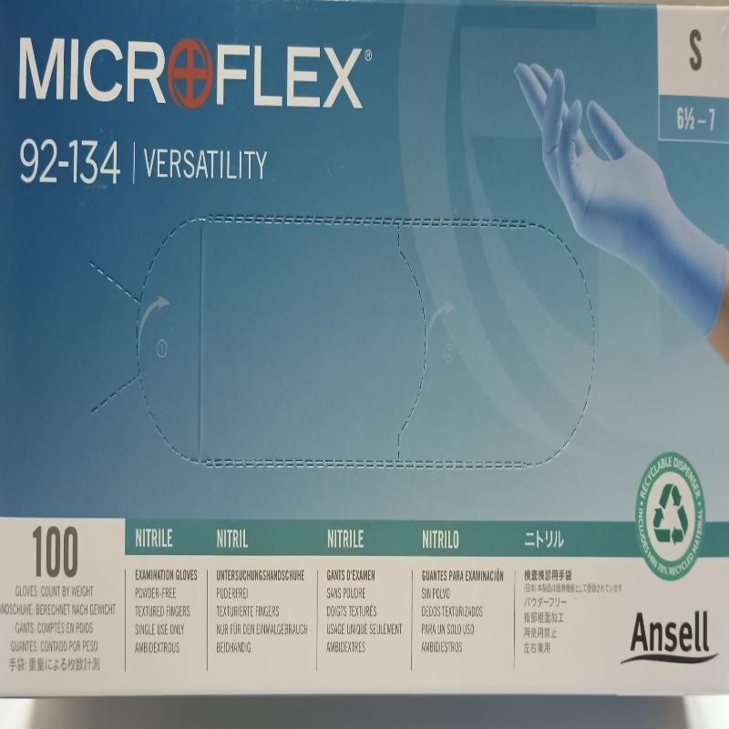 Microflex ® 92-134 Versatility , Нітрилові оглядові рукавички без пудри р. M